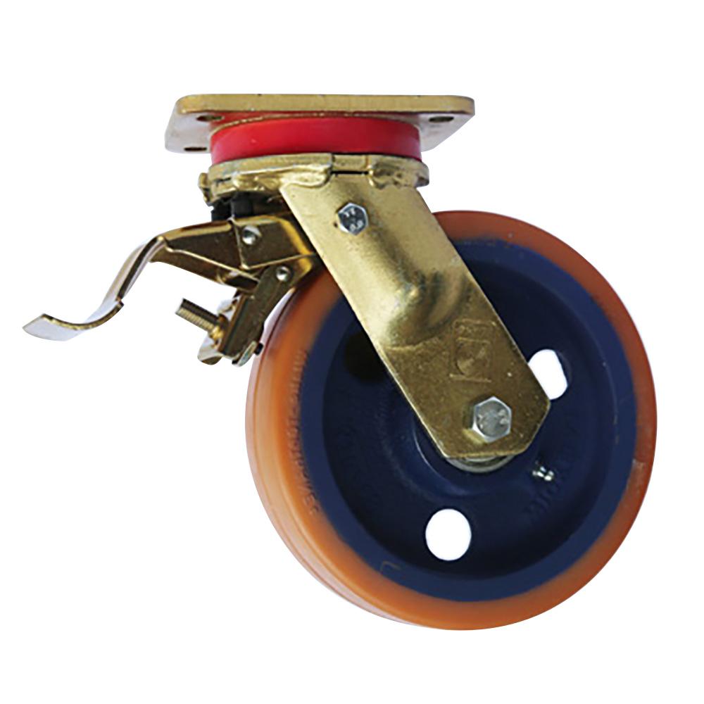 Heavy Duty Polyurethane Caster Wheels (Swivel Caster with Brakes on Polyurethane Wheels)